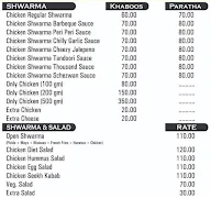 Limra Chai menu 1