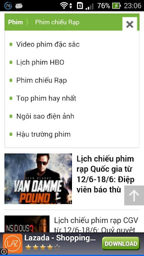 Lịch chiếu phim