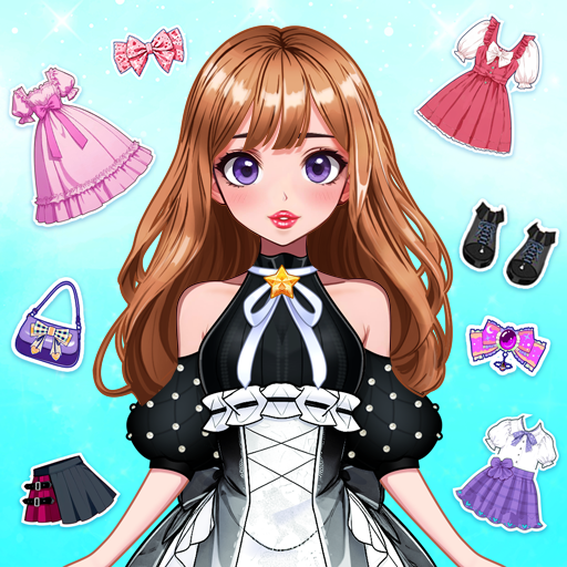green emerald velvet dress Anime Dress Up: Makeup Doll Makeover Fashion Challenge - Princess Avatar  Maker Game main image 0
