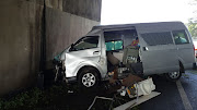 A man and his dog were killed after crashing into a bridge on the M13 highway west of Durban 