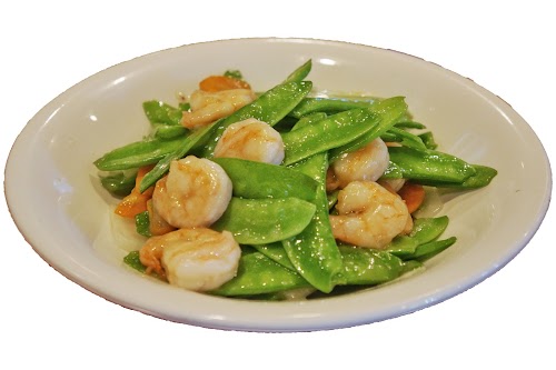 54. Prawns with Snow Peas - Seafood