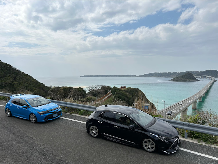 カローラスポーツのサクラと愛車・フォロワーさんとコラボ・プチツーリング・角島に関するカスタム事例の投稿画像5枚目