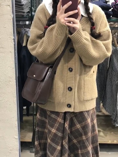Title 4, Womens Fashion Simple Woolen Skirt