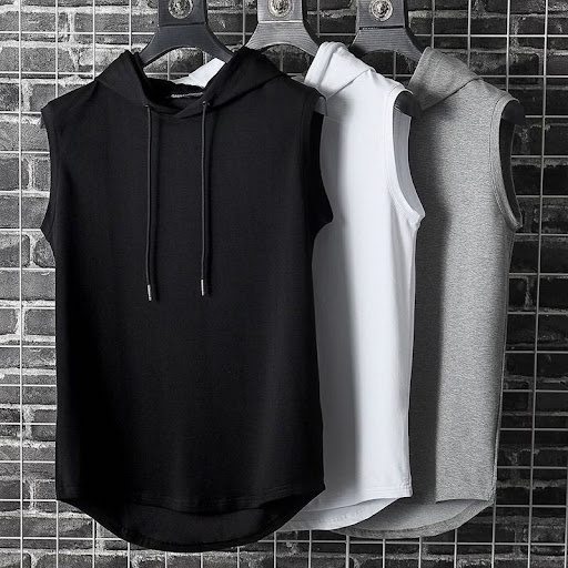 Title 2, Youth Sports Fitness Plus Size Waistcoat Hooded...