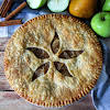 Thumbnail For Apple Pear Pie Ready To Be Sliced.