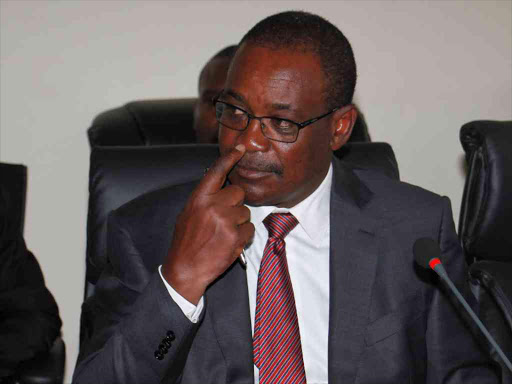 Nairobi Governor Evans Kidero when he appeared before the Public Accounts and Investment Committee of the Senate on April 19, 2017. /JACK OWUOR