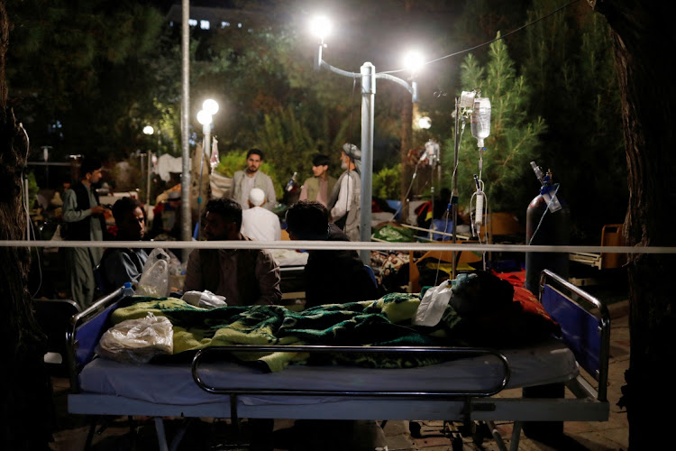 Afghans injured during the recent earthquake receive treatment at a hospital compound in Herat, Afghanistan on October 8 2023. Picture: REUTERS/Ali Khara