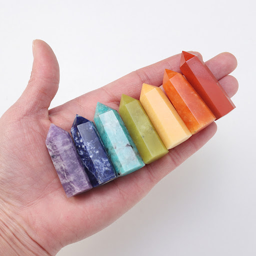 Title 6, Natural Crystal Hexagonal Prism Raw Ore Specime...