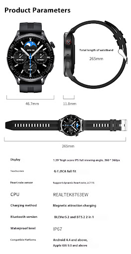 Title 6, Smart Watch HD Large Screen Dynamic Heart Rate ...