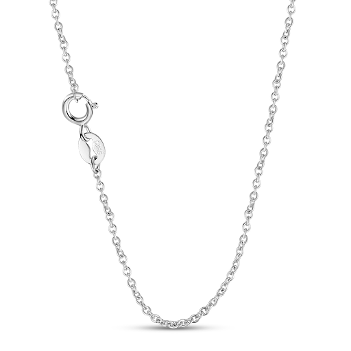 Title 6, S925 Sterling Silver Simple Elk Hangtag Necklac...