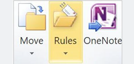 Настройка правил в Outlook 2010