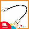 Cáp Sạc Ngắn Cho Pin Dự Phòng Dây Dù 20Cm Dùng Cho Iphone / Android Samsung Micro Usb