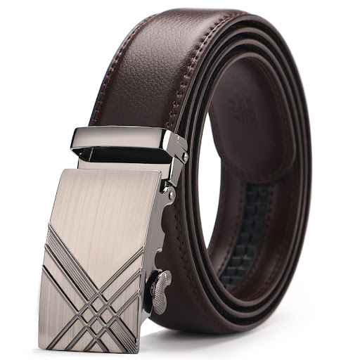 Title 31, Mens Automatic Buckle Casual Leather Belt. Eff...