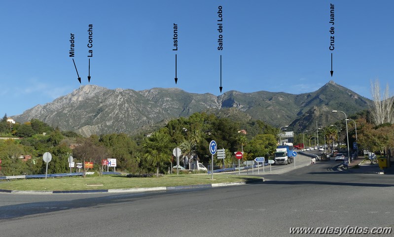 Cruz de Juanar - Lastonar - La Concha - Istán