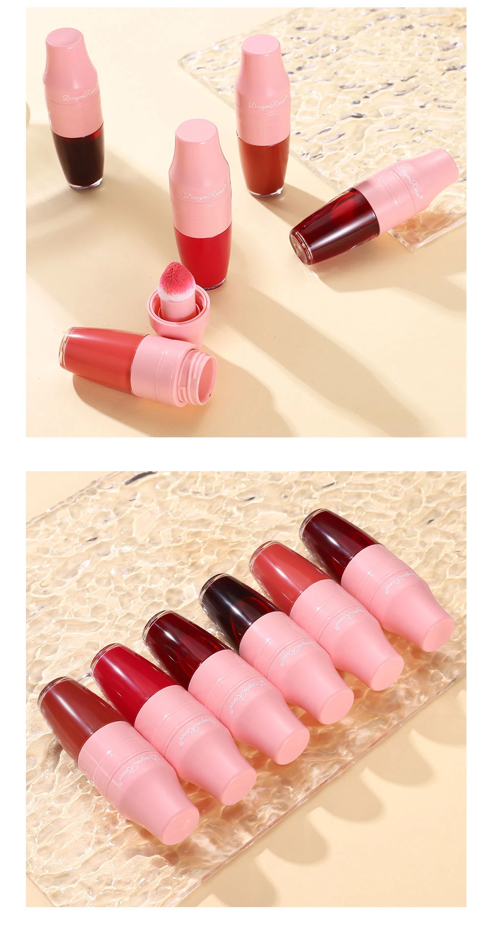 Title 8, Shake Mirror Lip Stain Lak Waterdicht Anti-aanb...