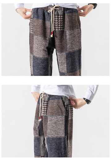 Title 8, Casual large size thick plus velvet loose strai...