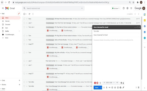 Cisco Voicemail for Gmail