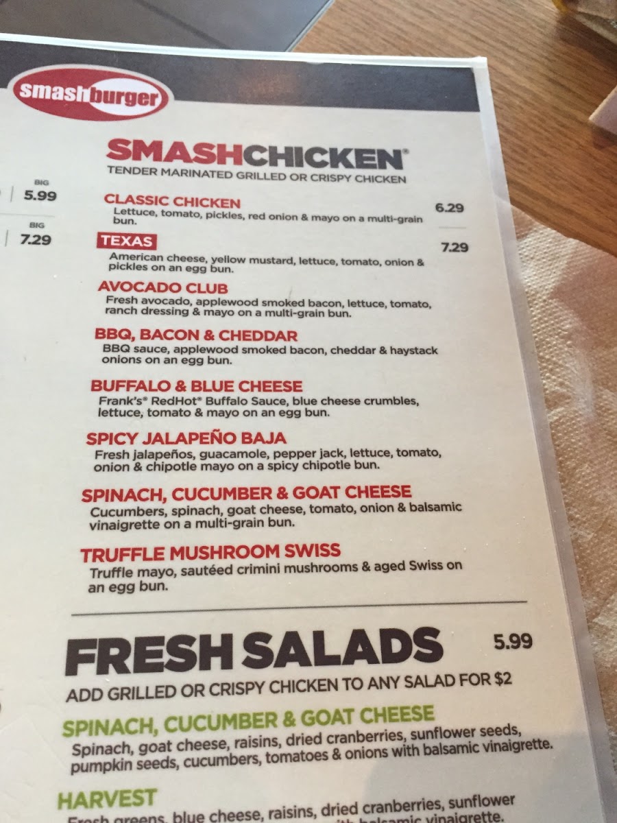 Gluten-Free at Smashburger