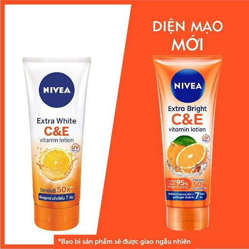 Sữa Dưỡng Thể Làm Da Căng Mượt, Hỗ Trợ Trắng Da Nivea Extra Bright Vitamin Lotion C&E 180ml