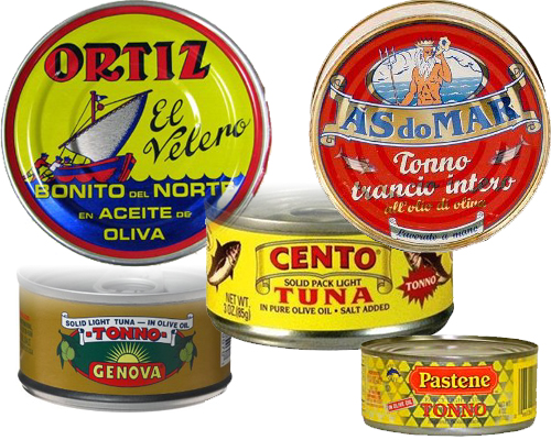 some of the top tuna in olive oil brands: Cento, Pastene, Genova, and Ortiz, As do Mar