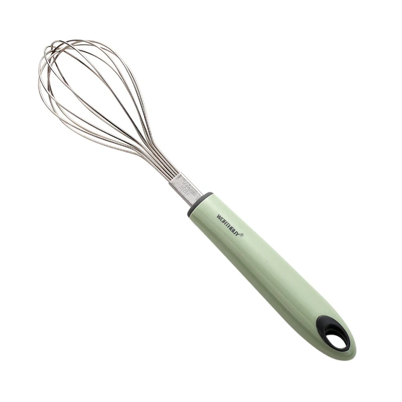 Batteur à œufs manuel en acier inoxydable antirouille, pour battre le beurre et créer des mélanges parfaits. Facile à utiliser et nettoyer.