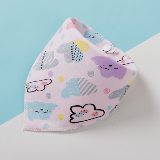 Title 6, Pure Cotton Triangle Towel Children Baby Bib Sa...