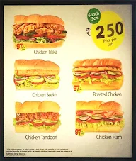 Subway menu 3