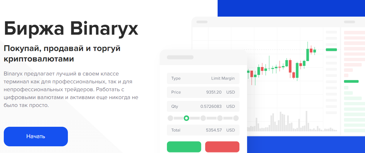 Оценка криптовалютной биржи Binaryx: независимый обзор и отзывы