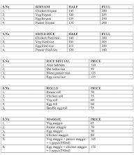 Dilli Paratha menu 1