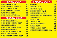 Sankar Vilas Tiffins menu 2