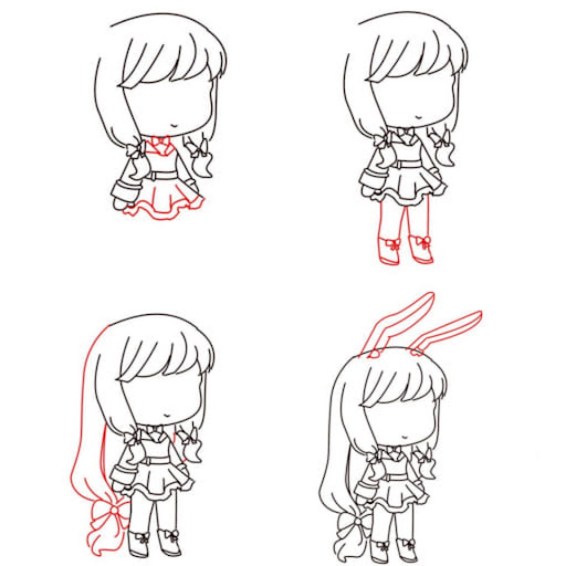 How to draw gacha life