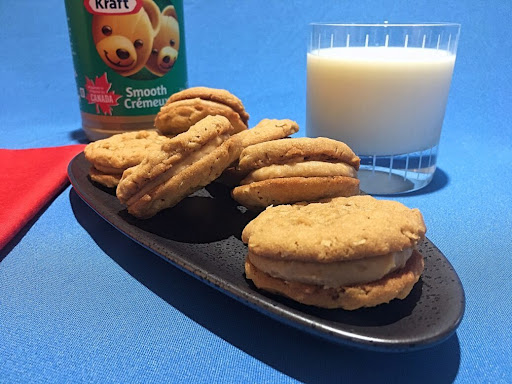 A few homemade Pirate Peanut Butter Cookies along with a nice cold glass of milk. 