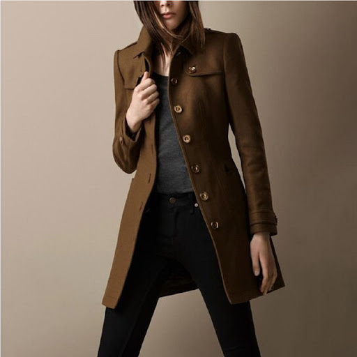Title 6, Womens Fashionable Solid Color Mid-Length Lape...