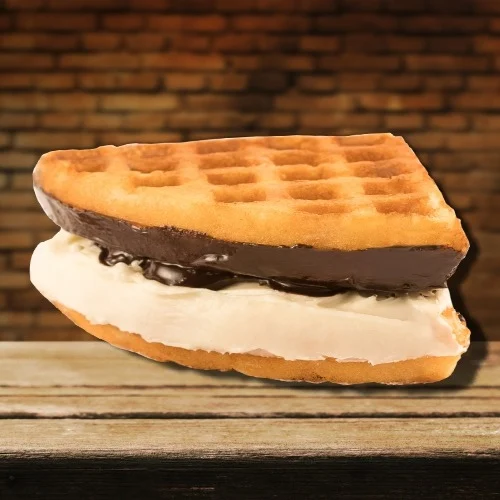 Dark & White Chocolate Waffle