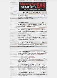 Maamouche's Alchemy Bar menu 5