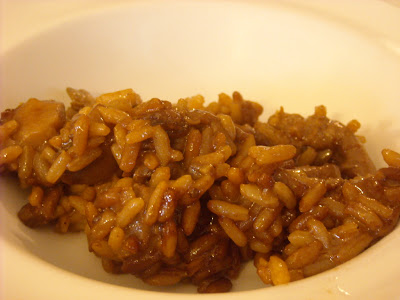 arroz con setas variadas