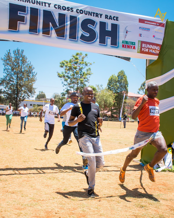 Fun runners at the inaugural Community Cross Country on Sunday