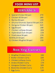 Ghuma Ghumalu menu 3