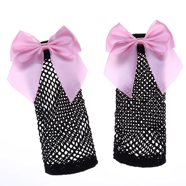 Chaussettes résille femme à lacets et nœud papillon, pour un look séduisant et féminin. Elles mettent vos jambes en valeur avec élégance.