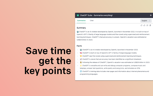 ChatGPT » Summarize & Chat