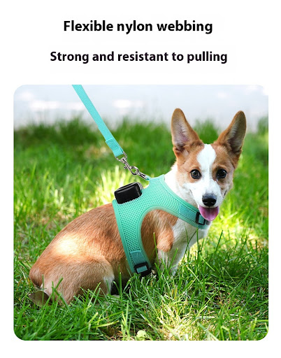 Title 6, Dog vest chest strap harness with air condition...
