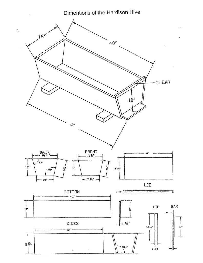 59 Best Images Top Bar Hive Plan / Top Bar Beehive Plans My Casual Homestead