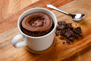 Self-saucing baked chocolate pudding.