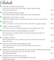 Khanasutra, Park Prime menu 2