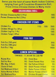 Novelty Chicken Corner menu 6