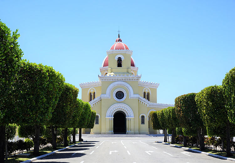 A pretty church inside Colon Cemetery (also known as Christopher Columbus Cemetery) in Old Havana.
