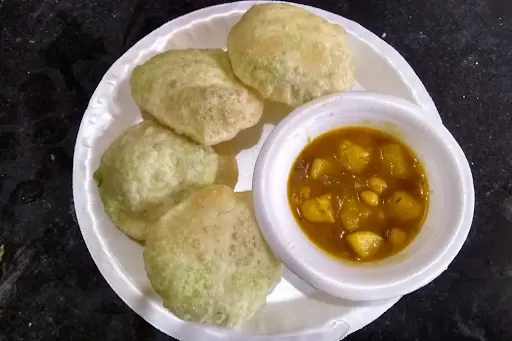 Peas Kachori Aloo Sabzi