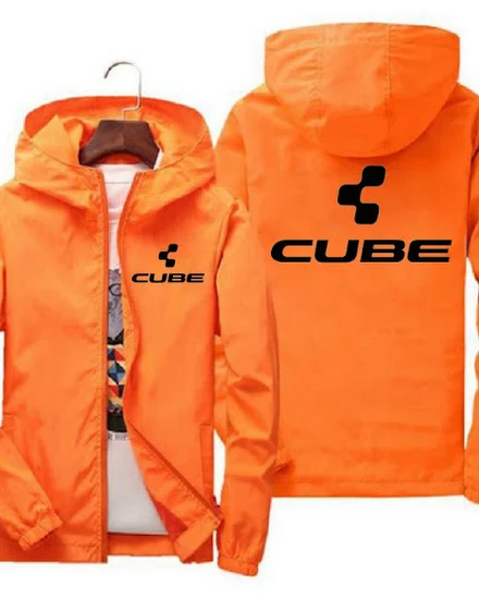 CUBE Waterproof Wind Breaker Coat Zipper Hoodie Jacket Co... - 0