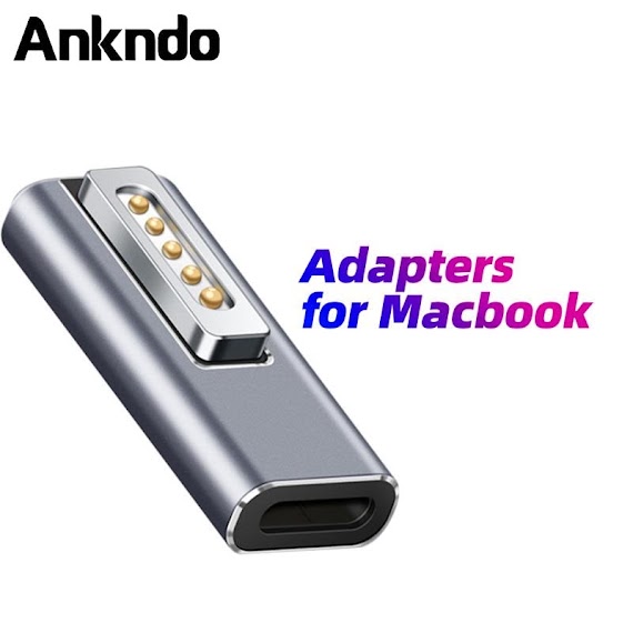 Bộ Chuyển Đổi Ankndo Usb Type C Pd Từ Tính Sạc Nhanh Thích Hợp Cho Magsafe1 Magsafe 2 Mac Book Air / Pro