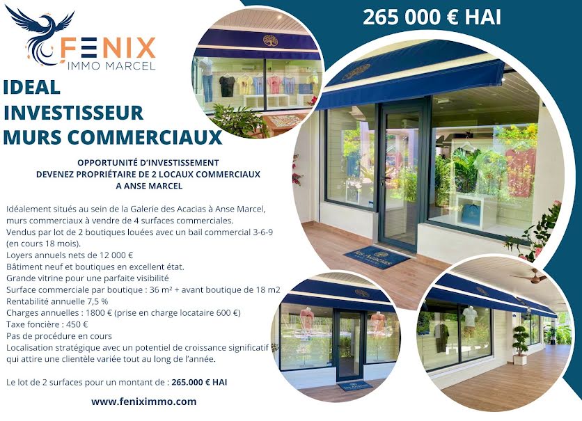 Vente locaux professionnels  36 m² à Saint-Martin (97150), 265 000 €